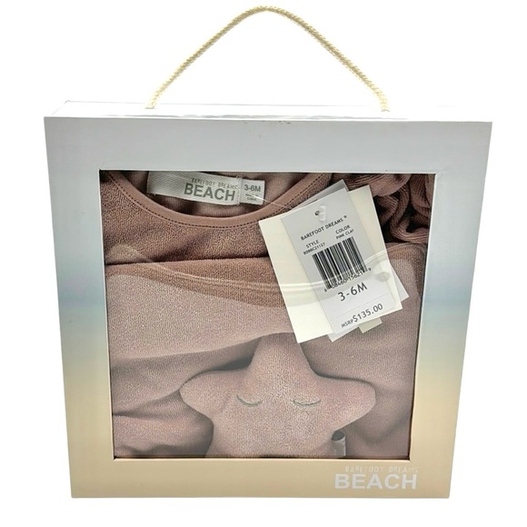 Barefoot Dreams CozyTerry Onesie Baby Bundle Size 3-6M - Picture 16 of 16